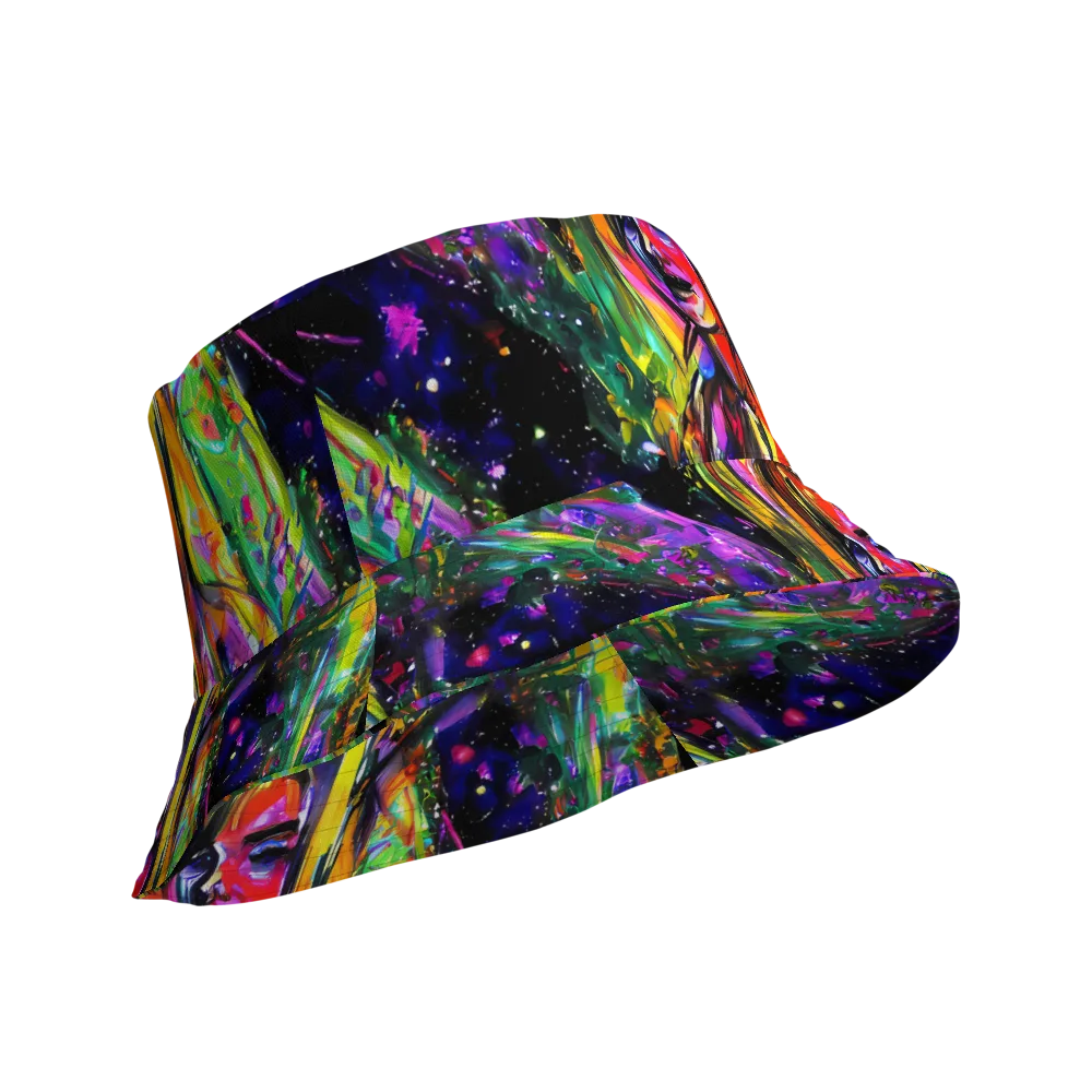 Galactic Flamenco on Reversible Bucket Hat — Product details Outside