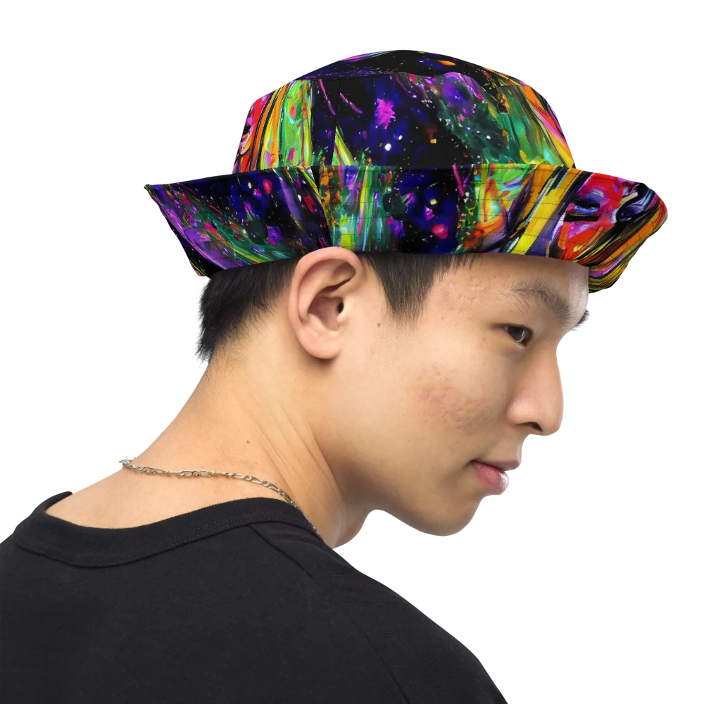 Galactic Flamenco on Reversible Bucket Hat — Right Outside