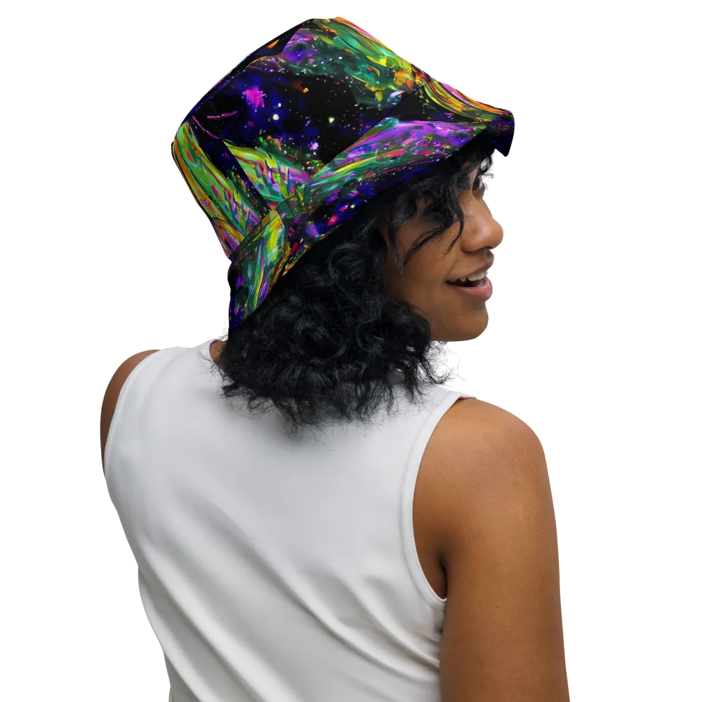 Galactic Flamenco on Reversible Bucket Hat — Right Outside