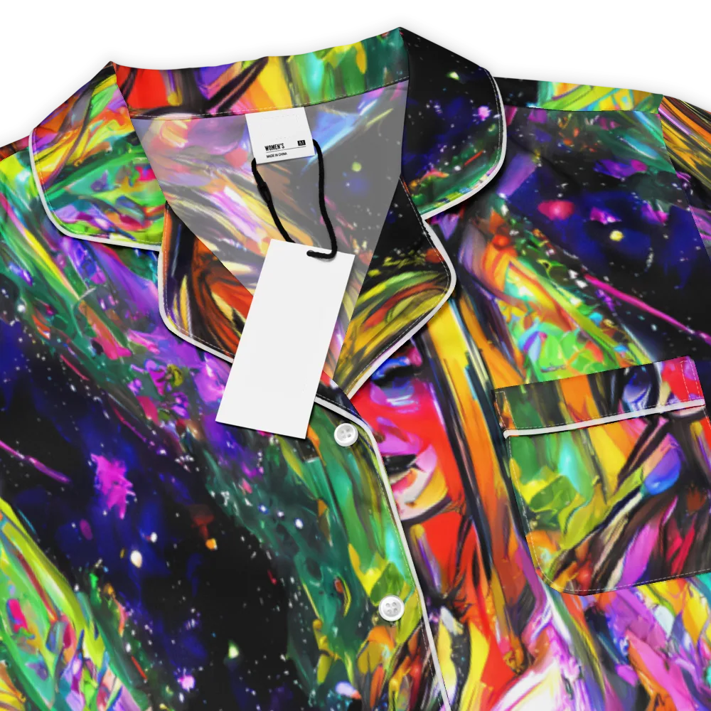 Galactic Flamenco on Women's Short Sleeve Pajama Top — Product details