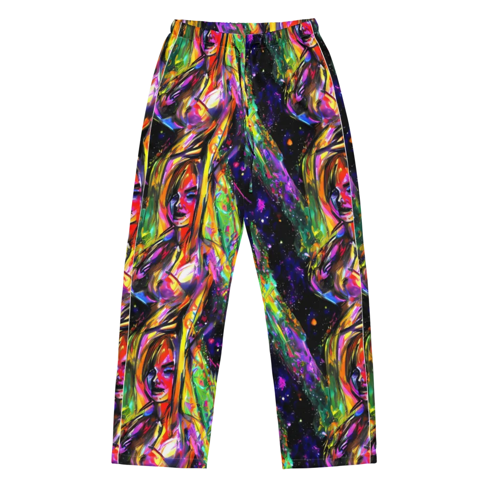 Galactic Flamenco on Women's Pajama Pants — Front