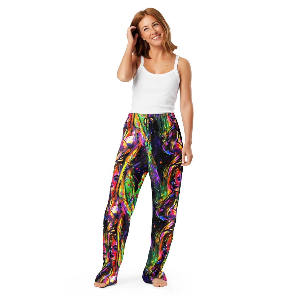 Galactic Flamenco on Women's Pajama Pants — Front