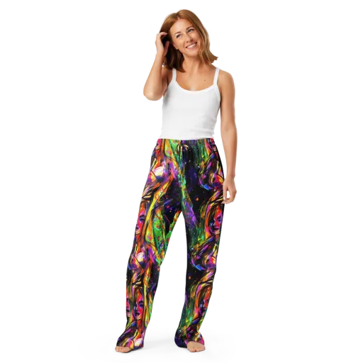 Galactic Flamenco on a Women's Pajama Pants