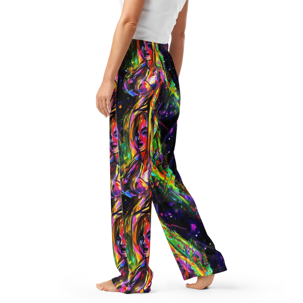 Galactic Flamenco on Women's Pajama Pants — Left