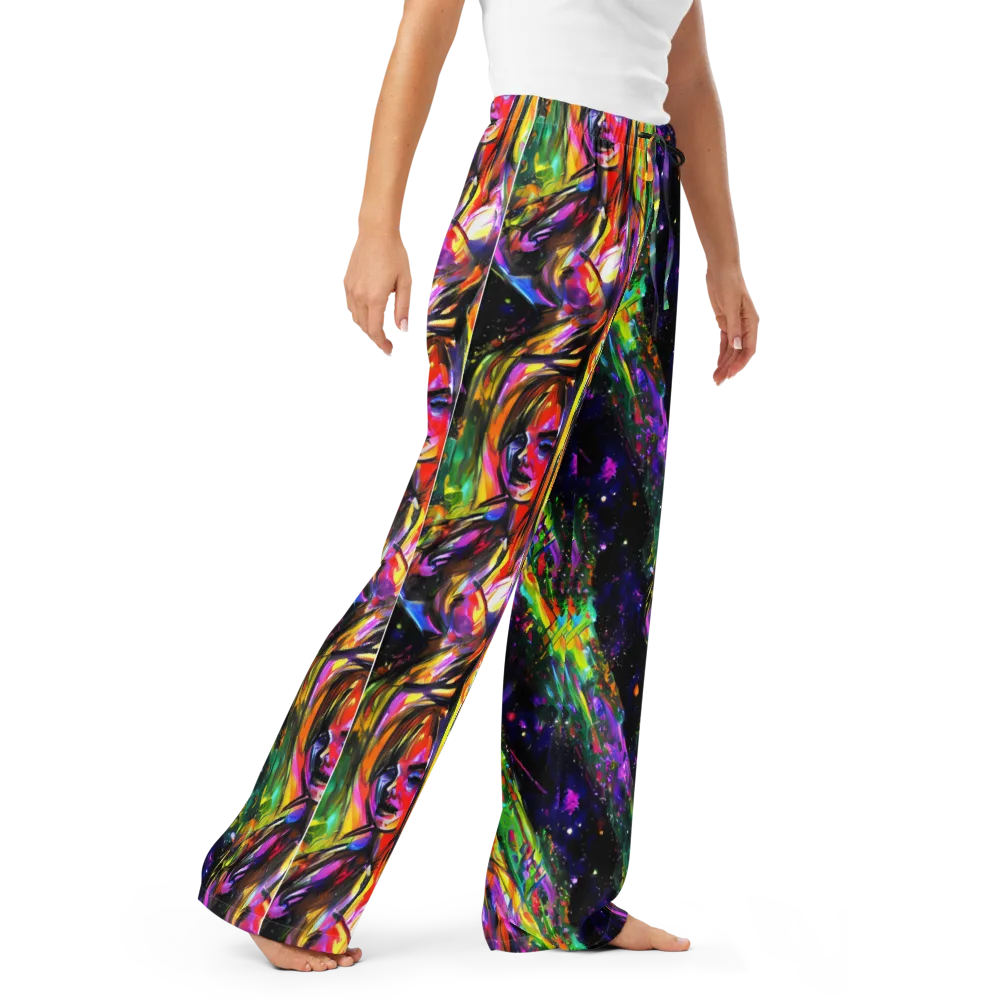 Galactic Flamenco on Women's Pajama Pants — Right Front