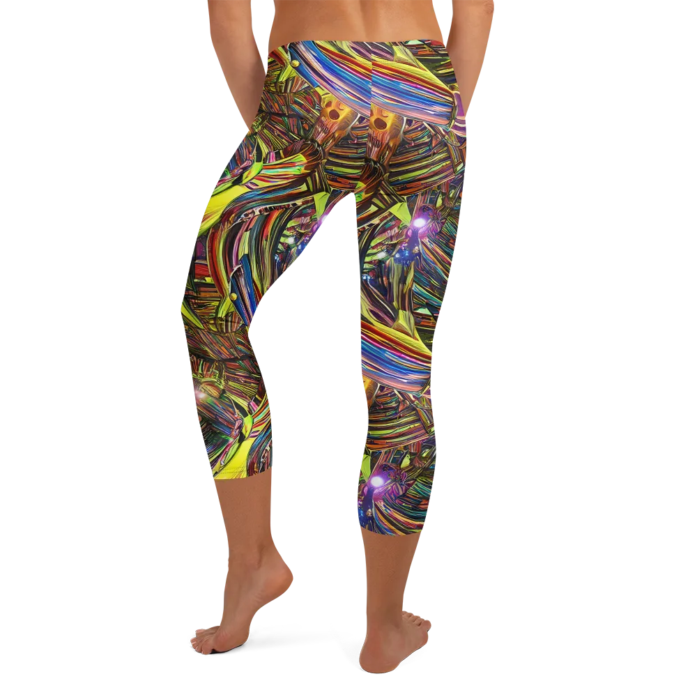 Quantum Palette on Capri Leggings — Back
