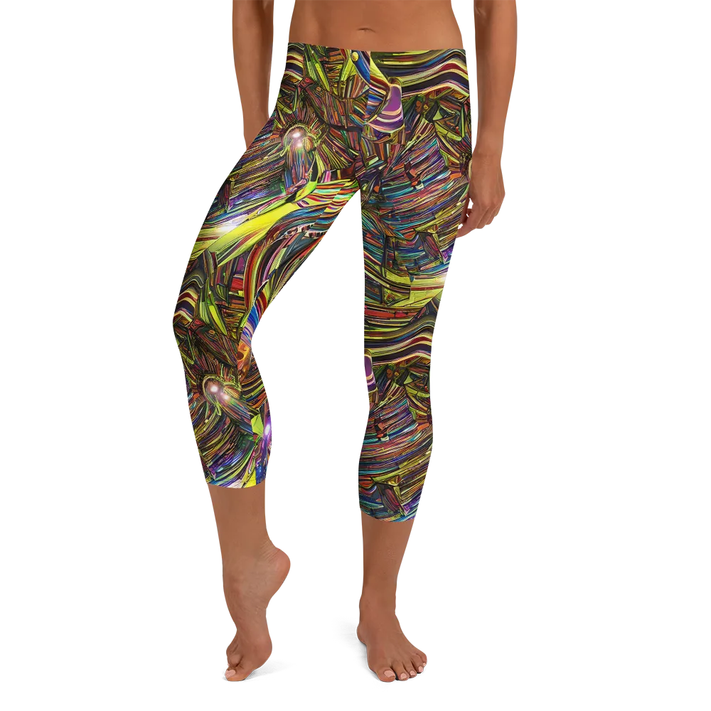 Quantum Palette on Capri Leggings — Front