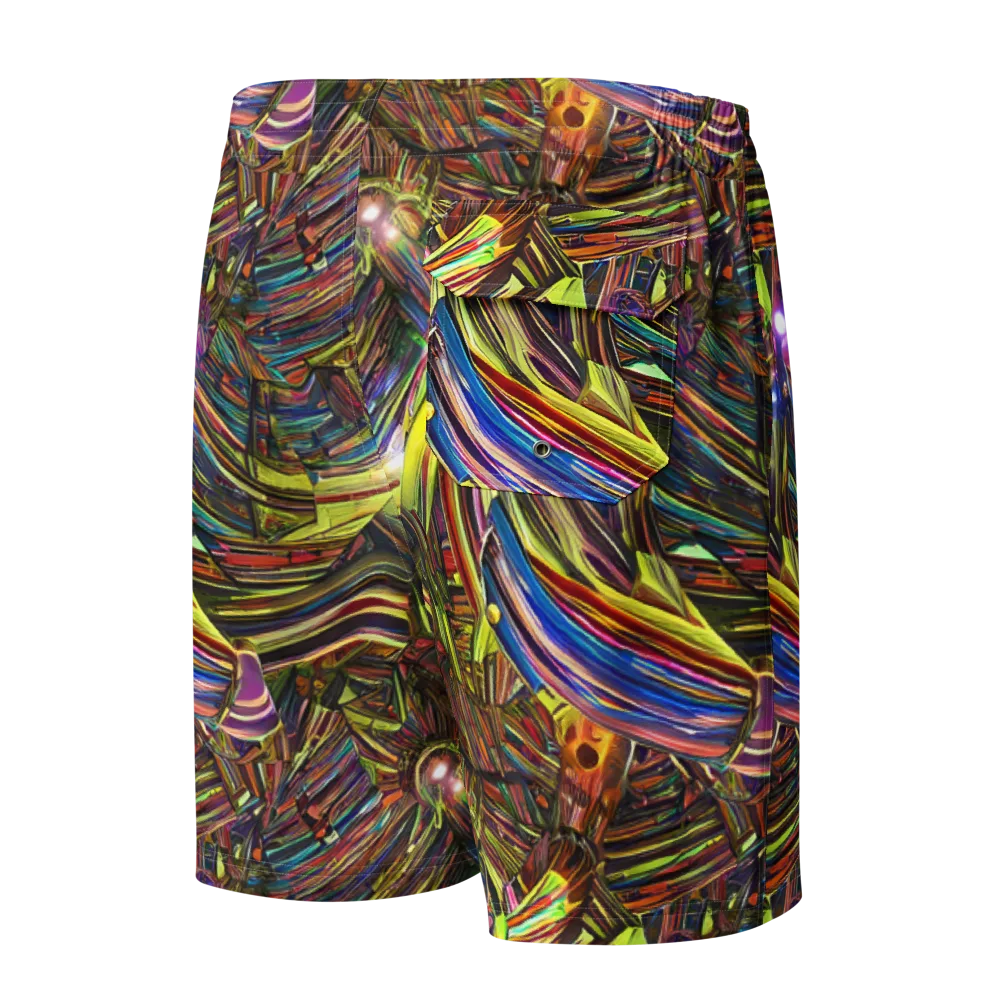 Quantum Palette on Men's Board Shorts — Back