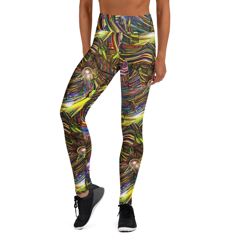 Quantum Palette on Yoga Leggings — Front