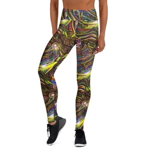 Quantum Palette on a Yoga Leggings