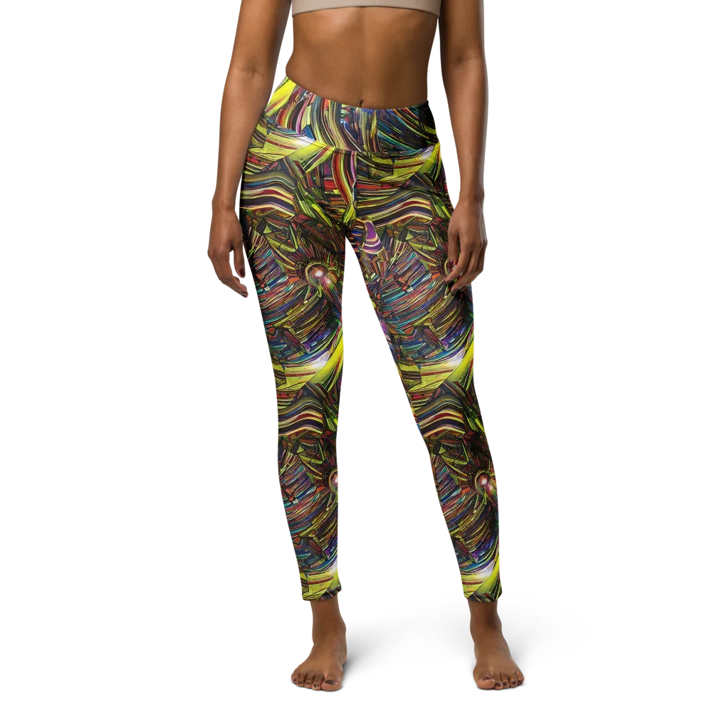 Quantum Palette on Yoga Leggings — Front