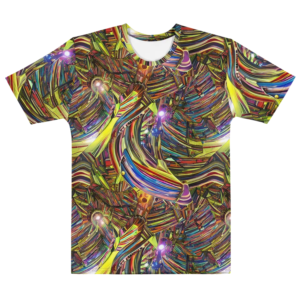 Quantum Palette on Men's Cotton Crew Neck T-Shirt — Front