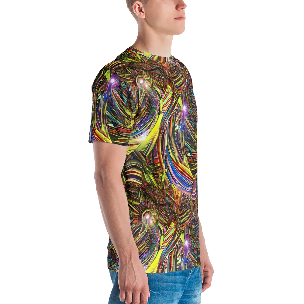 Quantum Palette on Men's Crew Neck T-Shirt — Right