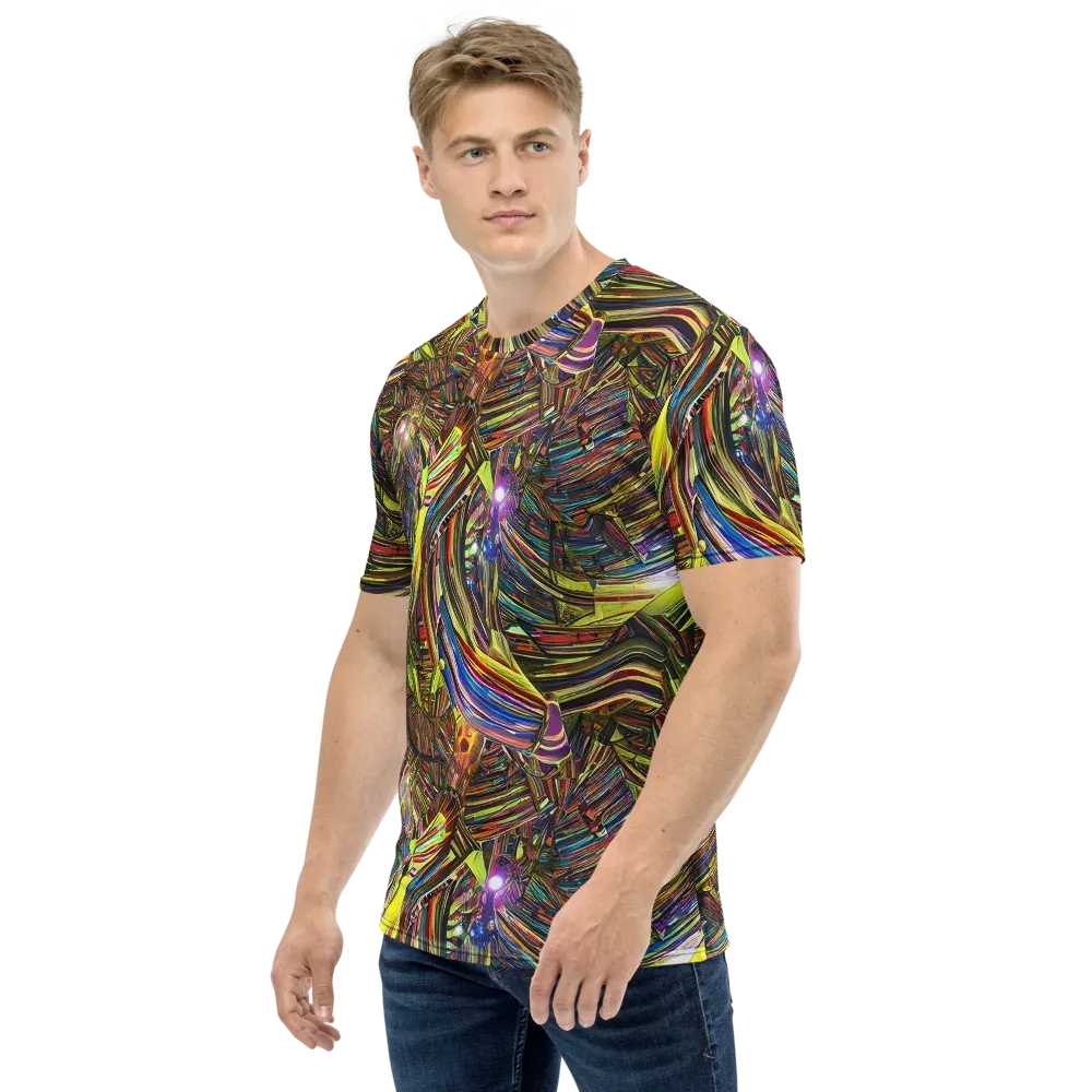 Quantum Palette on Men's Crew Neck T-Shirt — Left