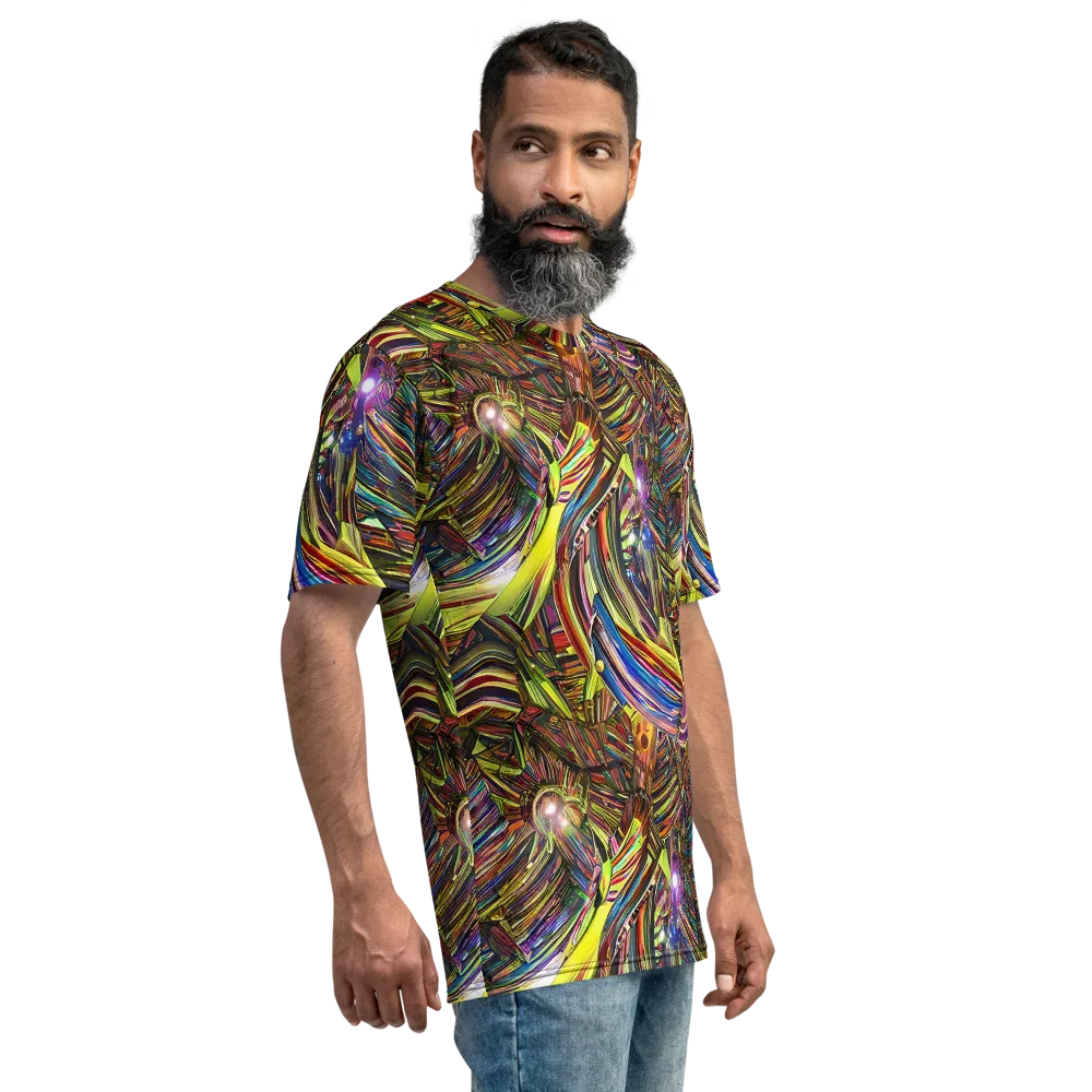 Quantum Palette on Men's Crew Neck T-Shirt — Right