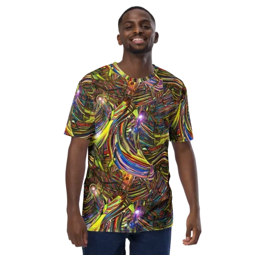 Quantum Palette on a Men's Crew Neck T-Shirt