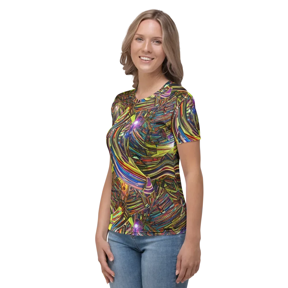 Quantum Palette on Women's Crew Neck T-Shirt — Left