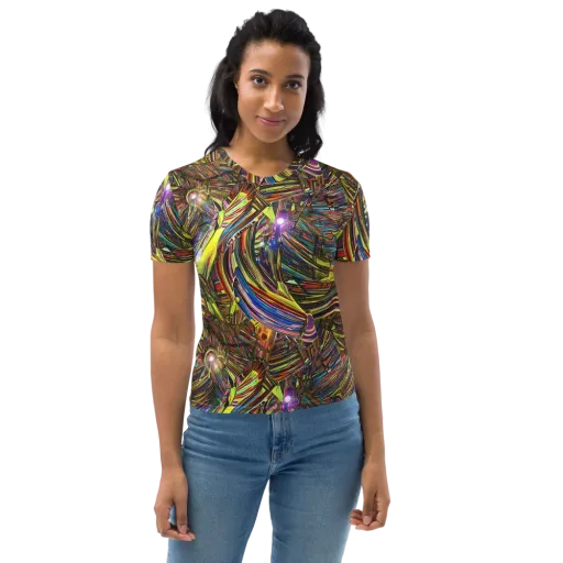 Quantum Palette on a Women's Crew Neck T-Shirt
