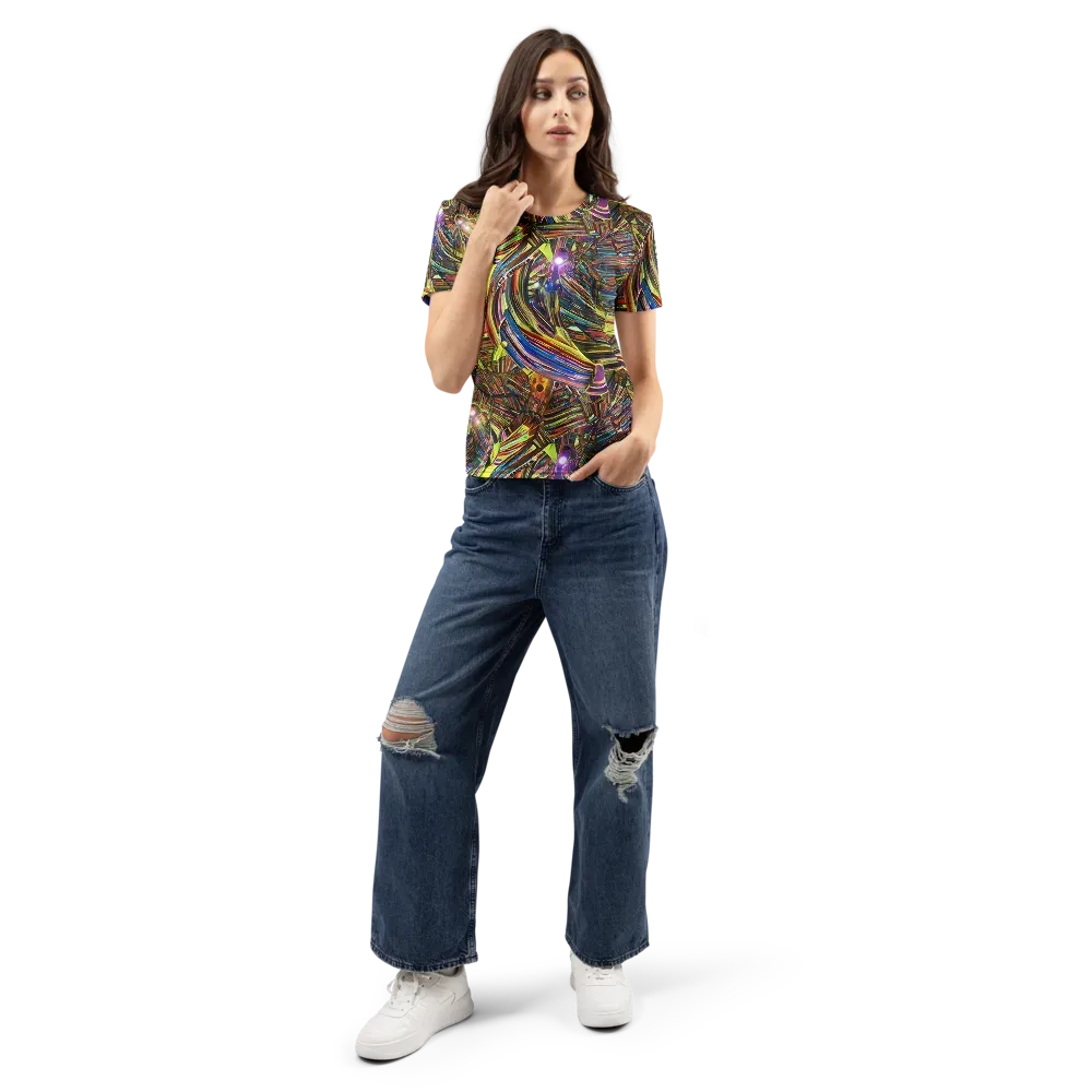 Quantum Palette on Women's Crew Neck T-Shirt — Front