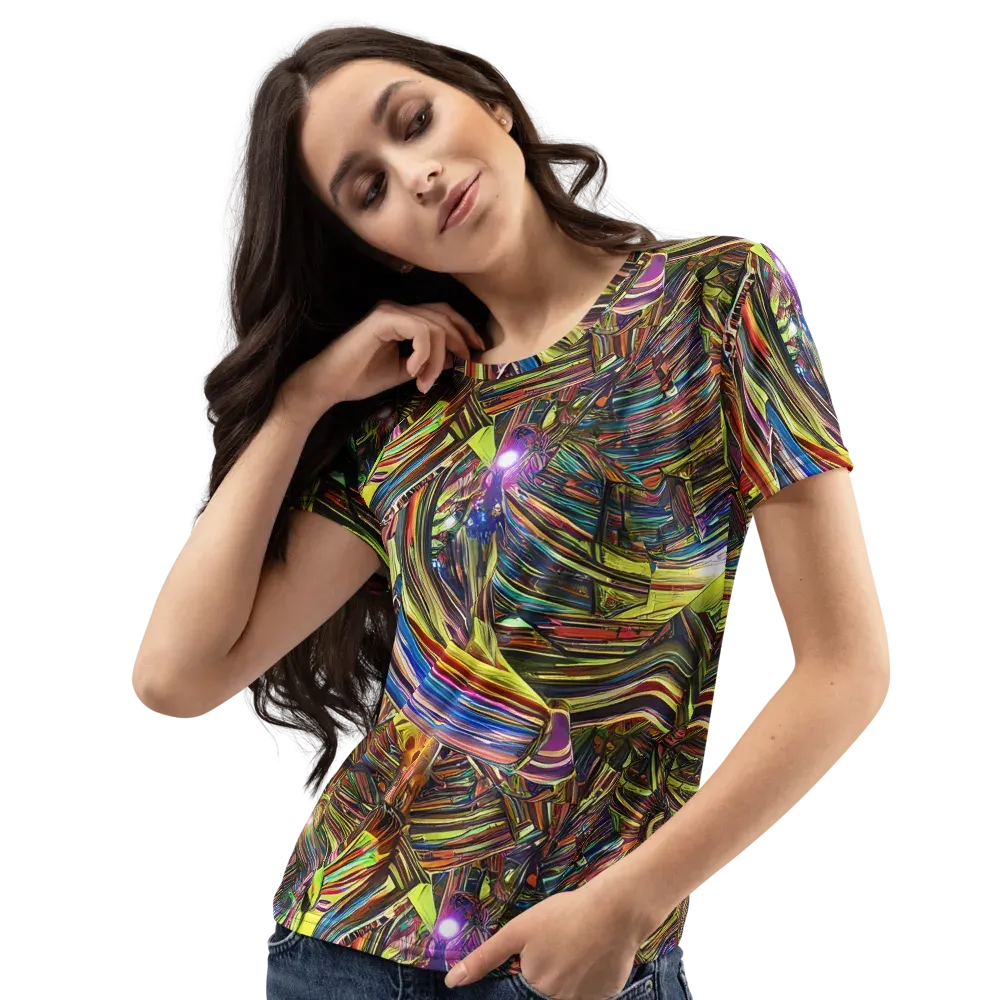 Quantum Palette on Women's Crew Neck T-Shirt — Left Front