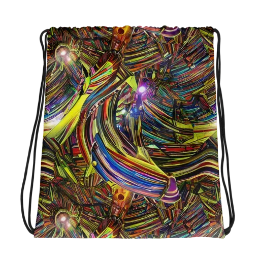 Quantum Palette on a Drawstring Bag