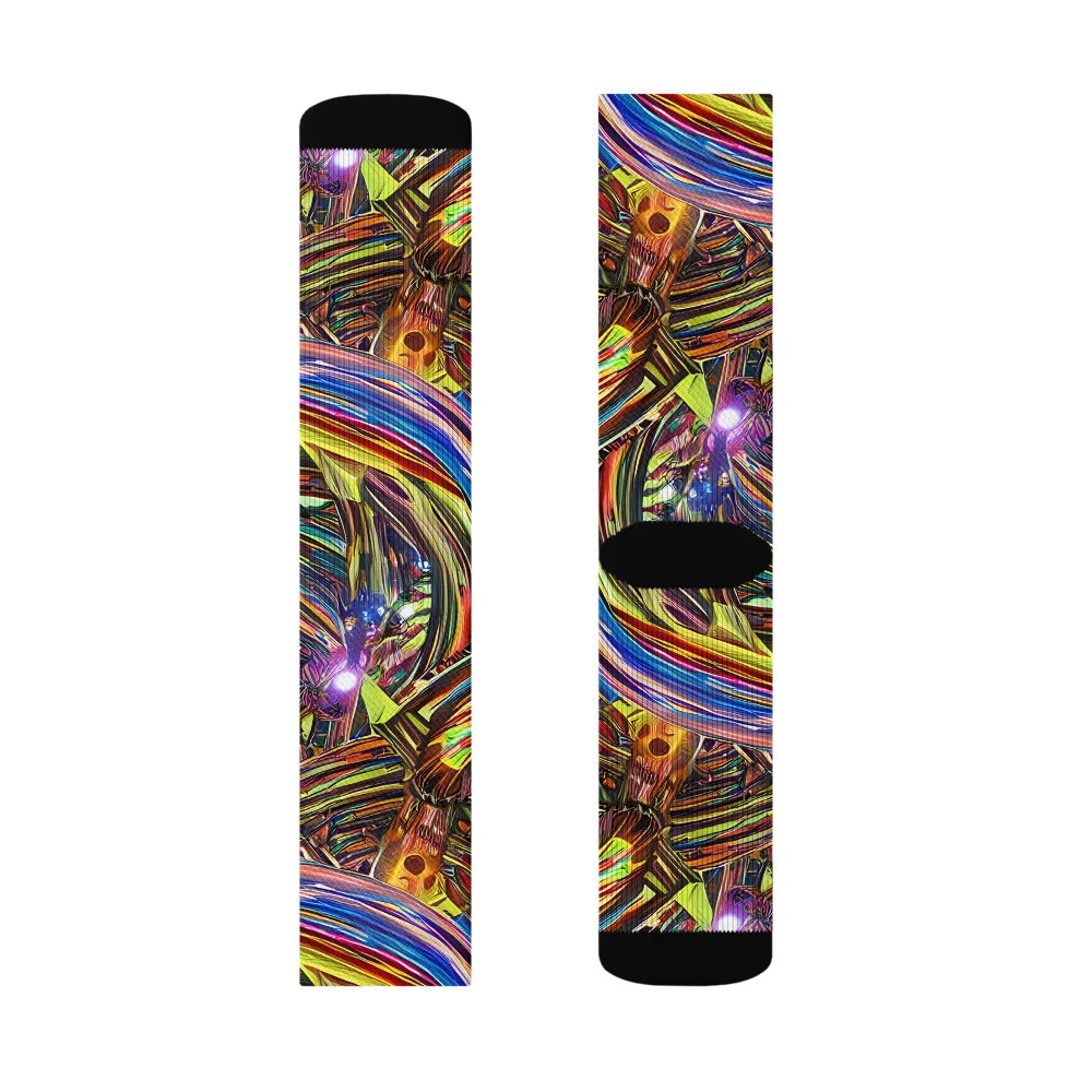 Quantum Palette on Socks — Left Sock