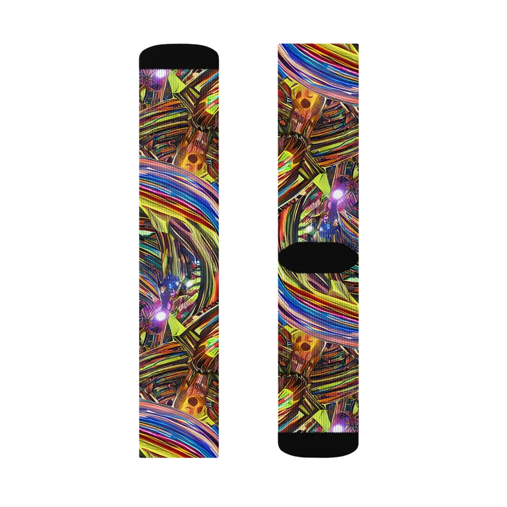 Quantum Palette on Socks — Right Sock