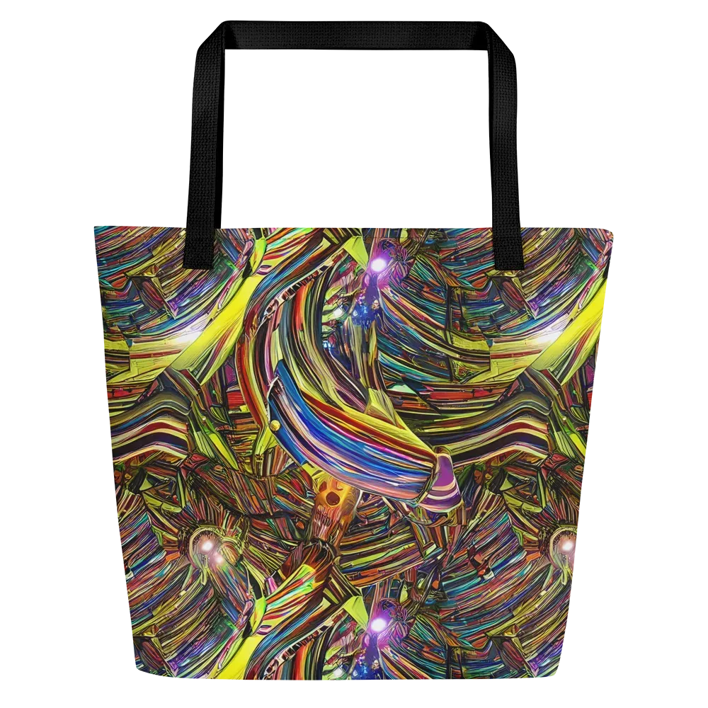 Quantum Palette on Large Tote Bag W/ Pocket — Front