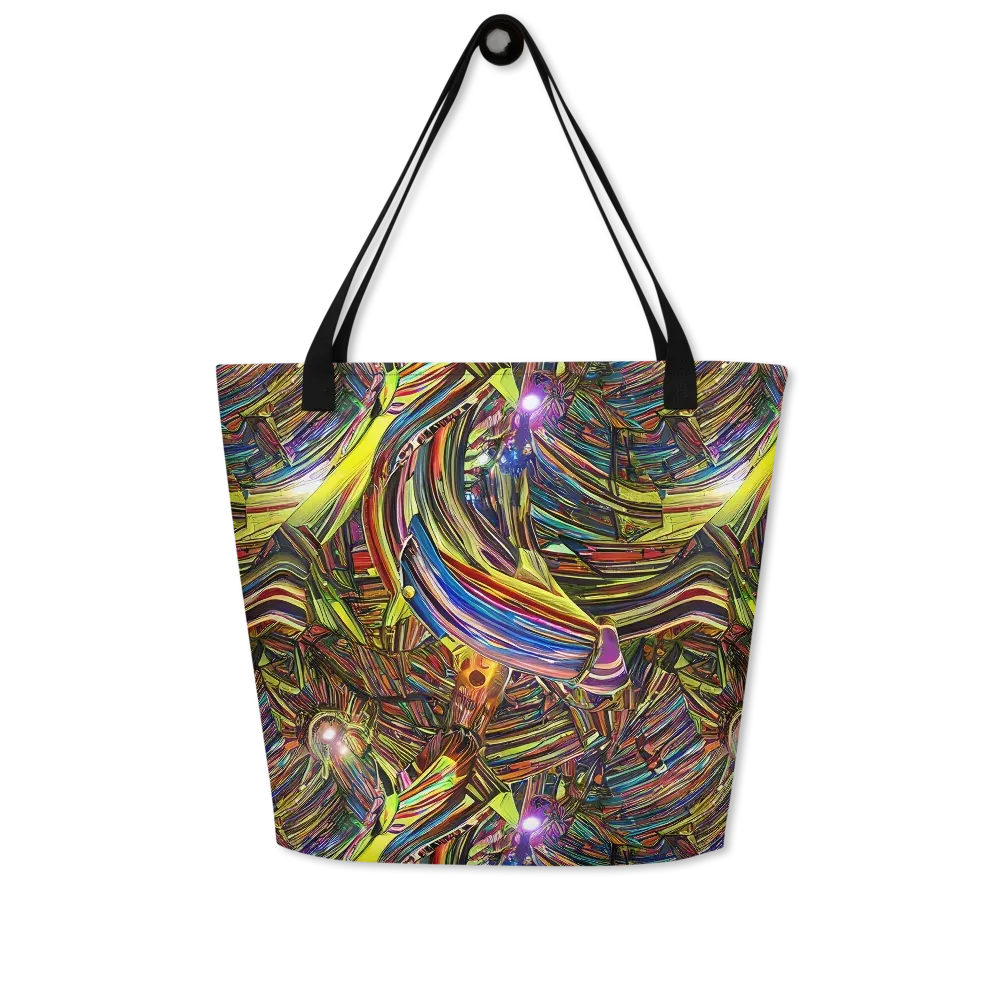 Quantum Palette on Large Tote Bag W/ Pocket — Front