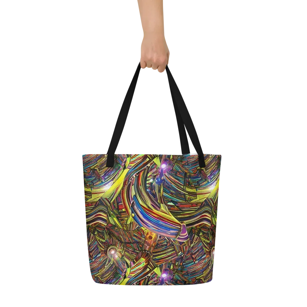 Quantum Palette on Large Tote Bag W/ Pocket — Front