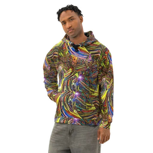 Quantum Palette on a Cotton Hoodie