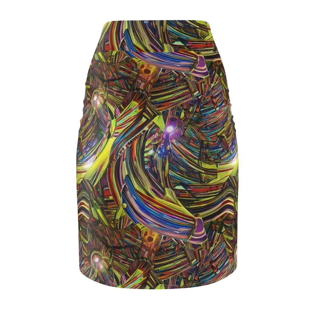 Quantum Palette on Pencil Skirt — Back