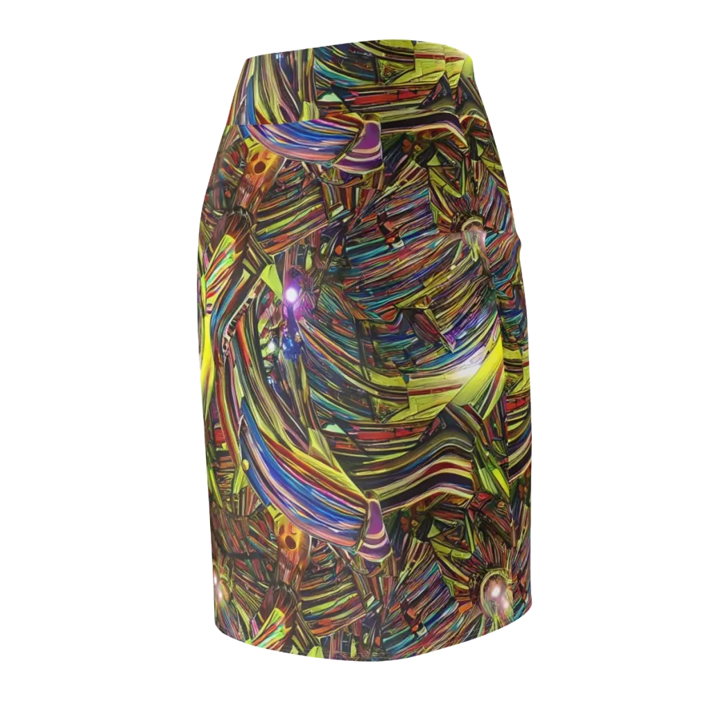 Quantum Palette on Pencil Skirt — Back Side