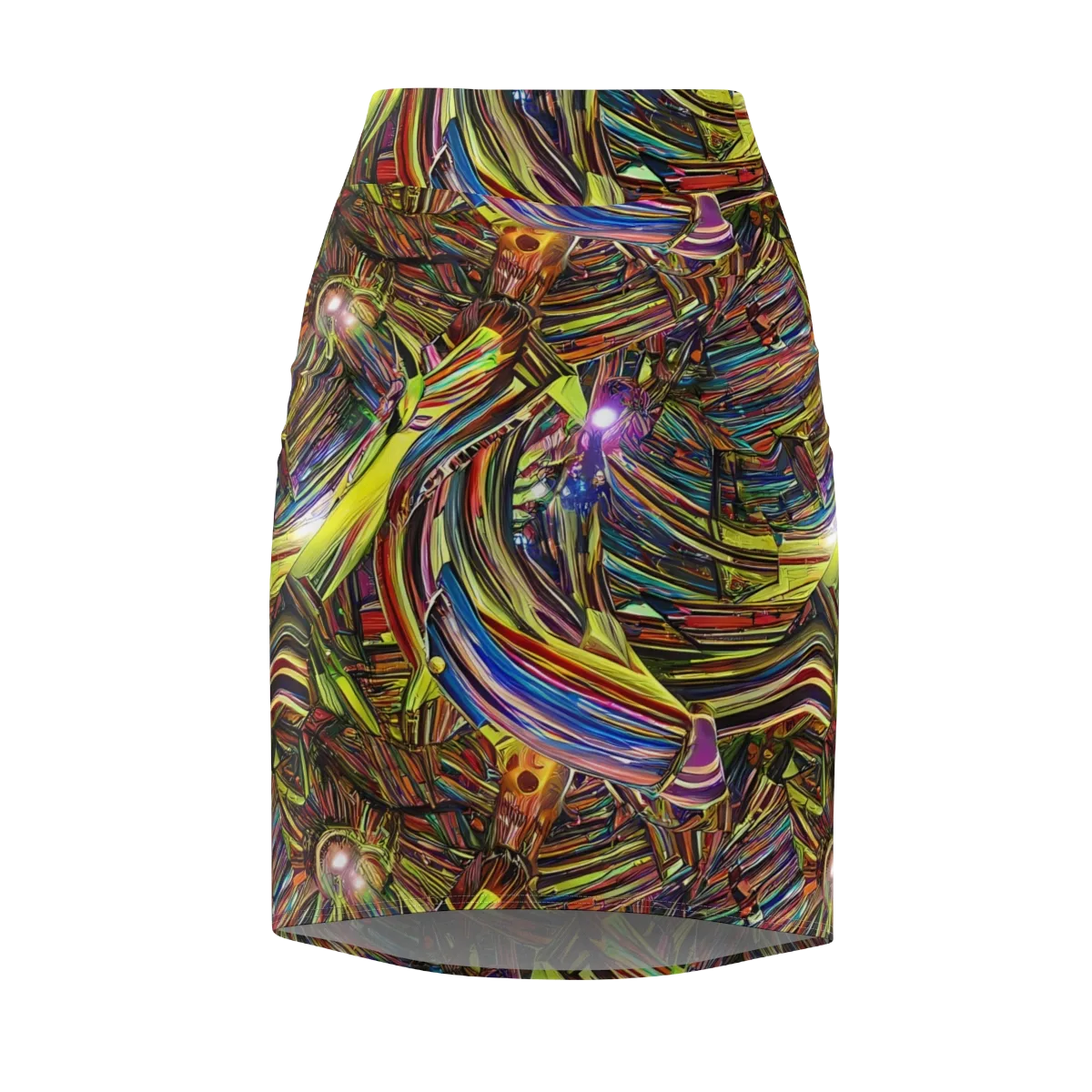 Quantum Palette on Pencil Skirt — Front