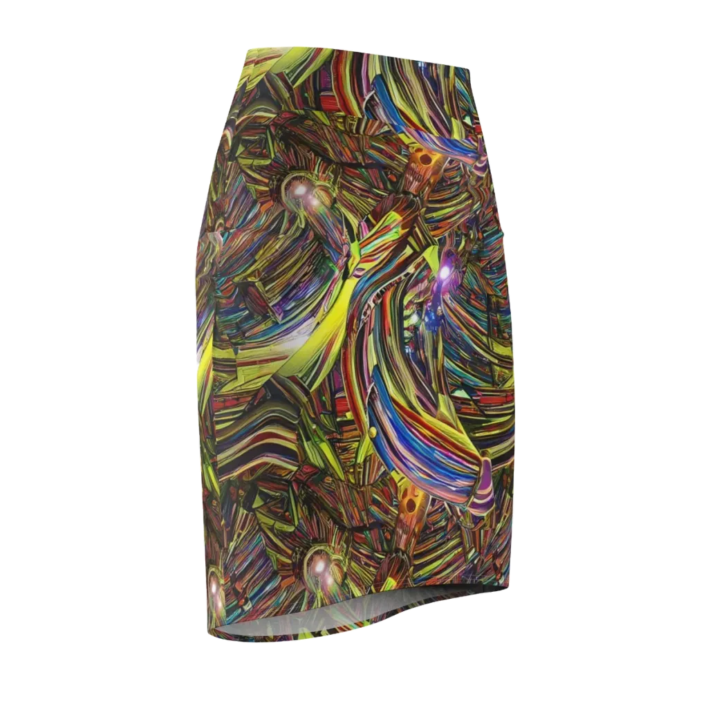 Quantum Palette on Pencil Skirt — Front Side