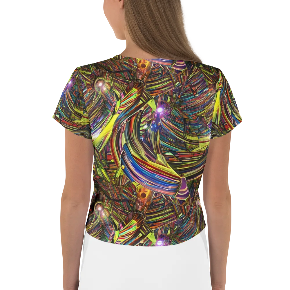 Quantum Palette on Crop Tee — Back