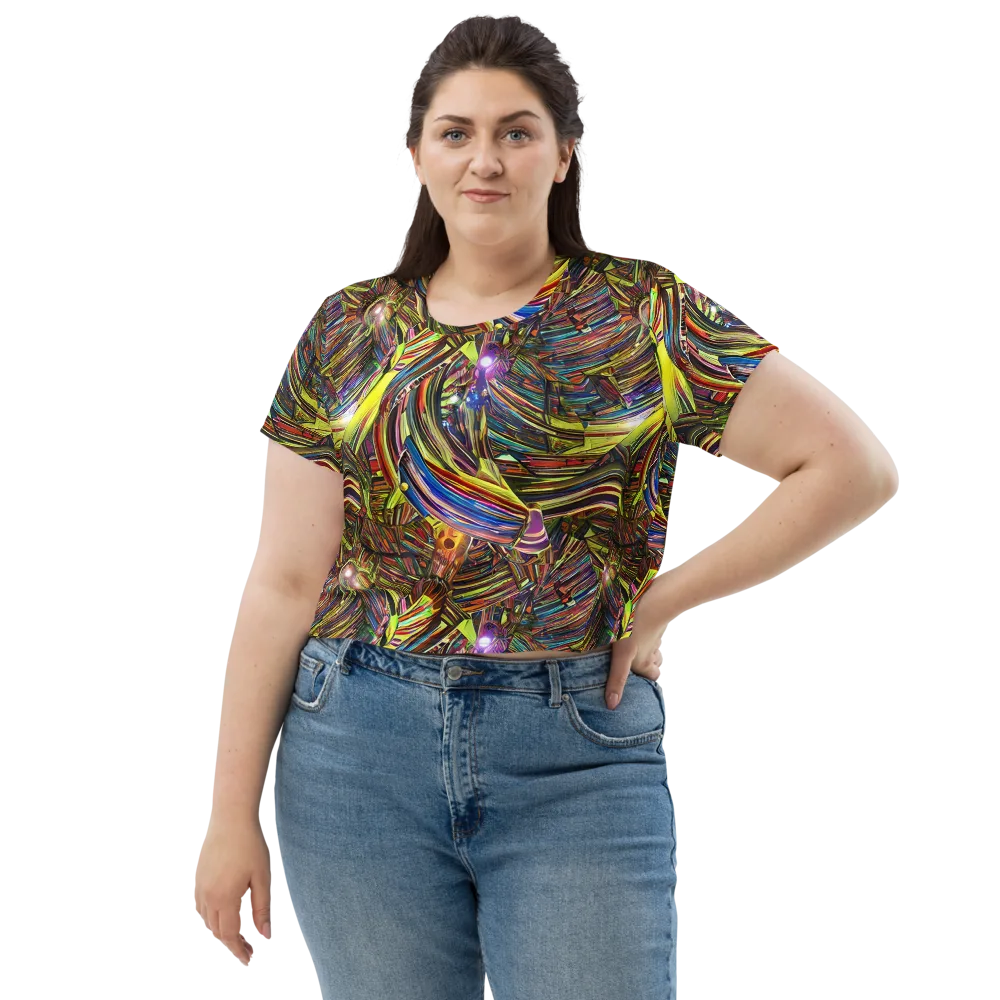 Quantum Palette on Crop Tee — Front