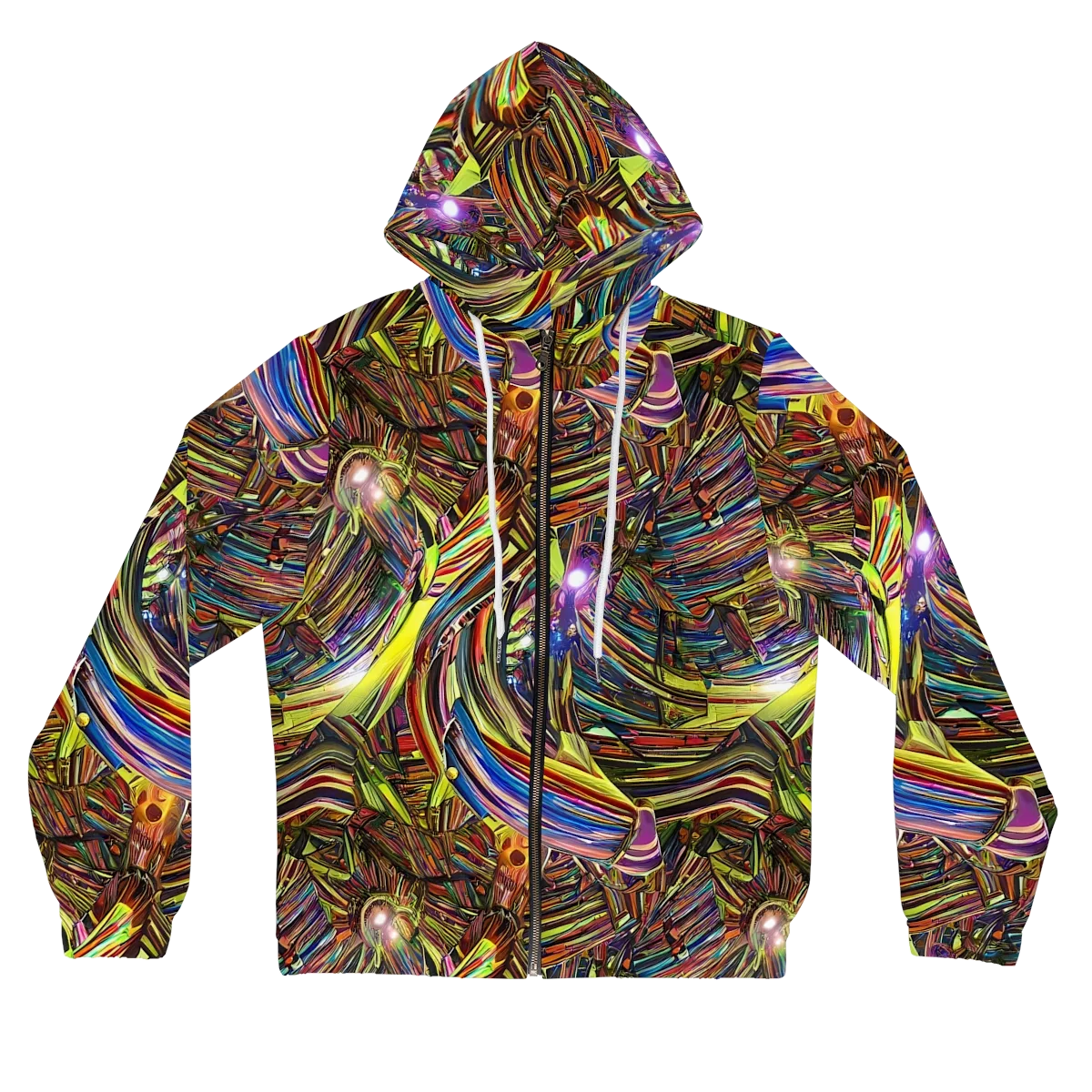 Quantum Palette on Women's Full-Zip Hoodie — Front