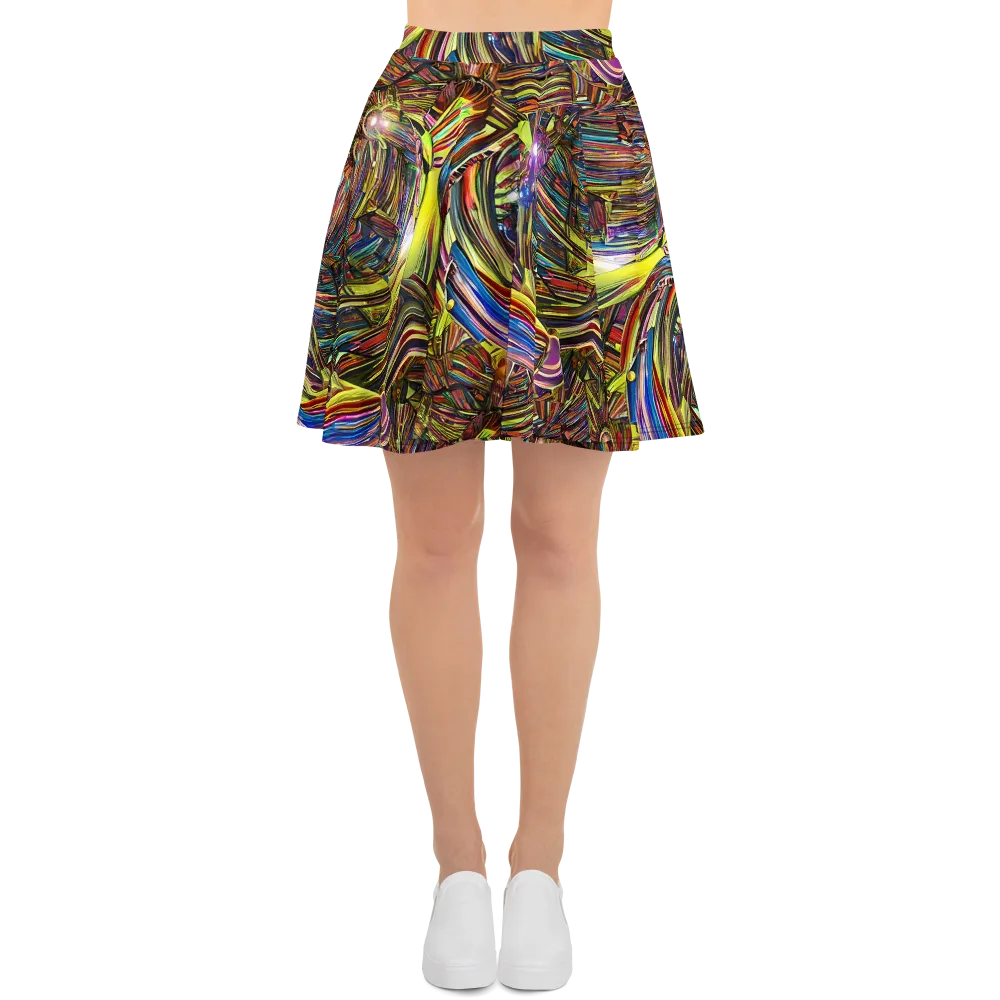 Quantum Palette on Skater Skirt — Front