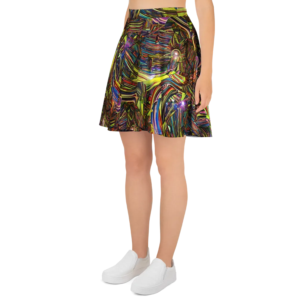 Quantum Palette on Skater Skirt — Left
