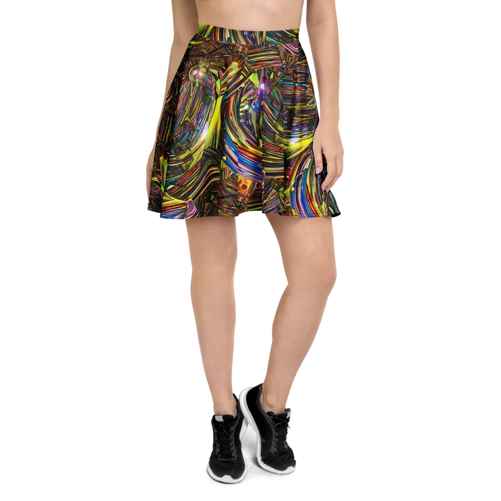 Quantum Palette on Skater Skirt — Front