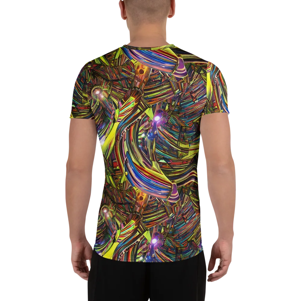 Quantum Palette on Men's Athletic T-Shirt — Back