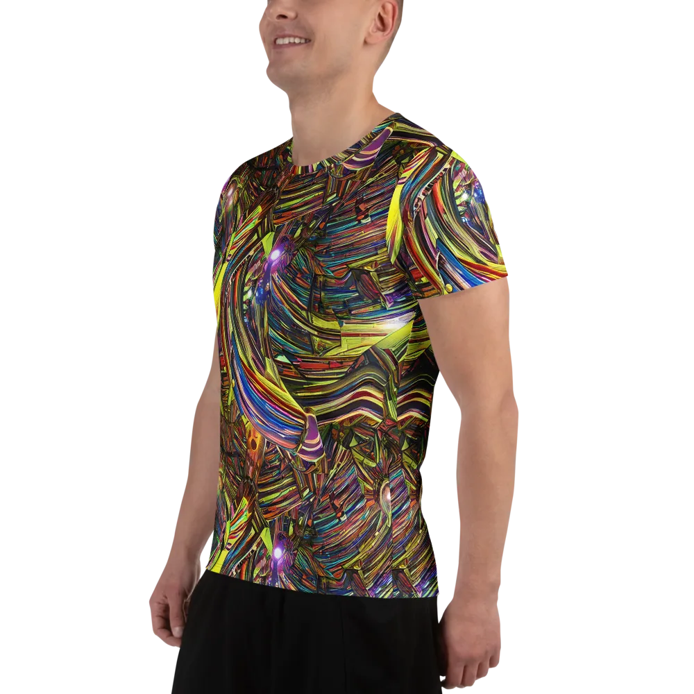 Quantum Palette on Men's Athletic T-Shirt — Left