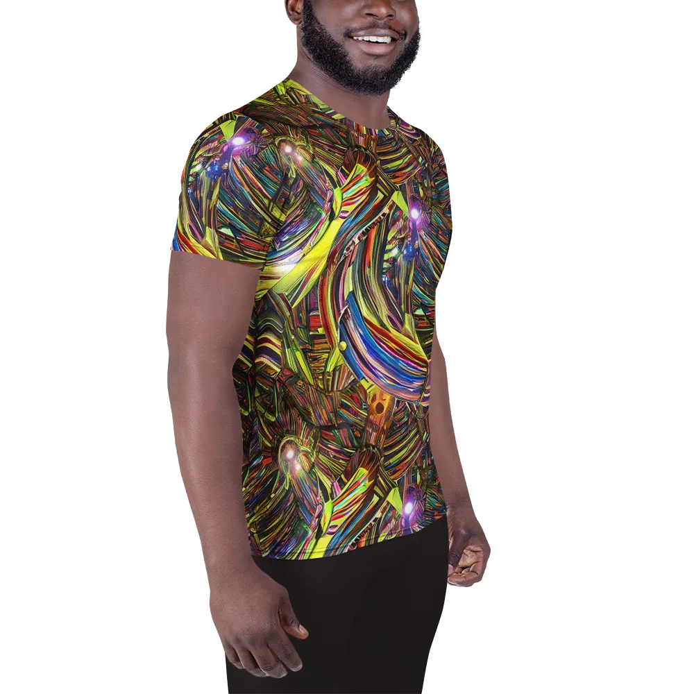 Quantum Palette on Men's Athletic T-Shirt — Right