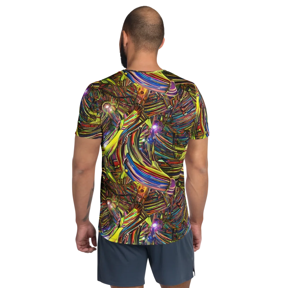 Quantum Palette on Men's Athletic T-Shirt — Back