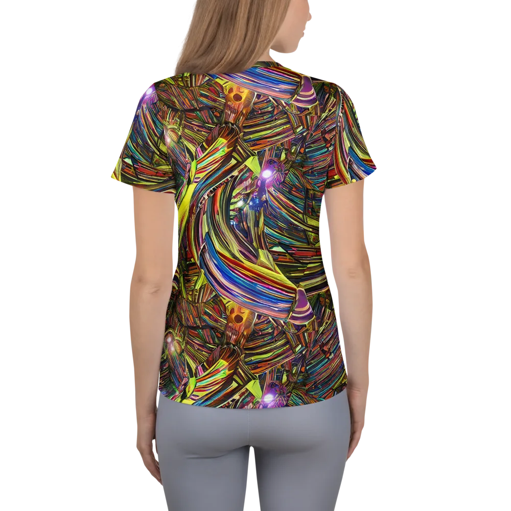 Quantum Palette on Women's Athletic T-Shirt — Back