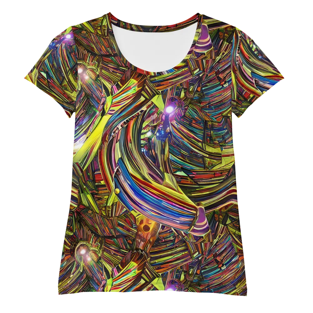 Quantum Palette on Women's Athletic T-Shirt — Front