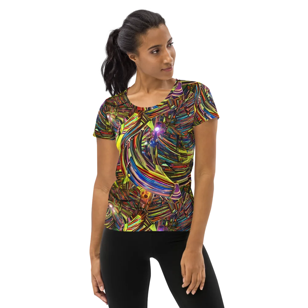 Quantum Palette on Women's Athletic T-Shirt — Front