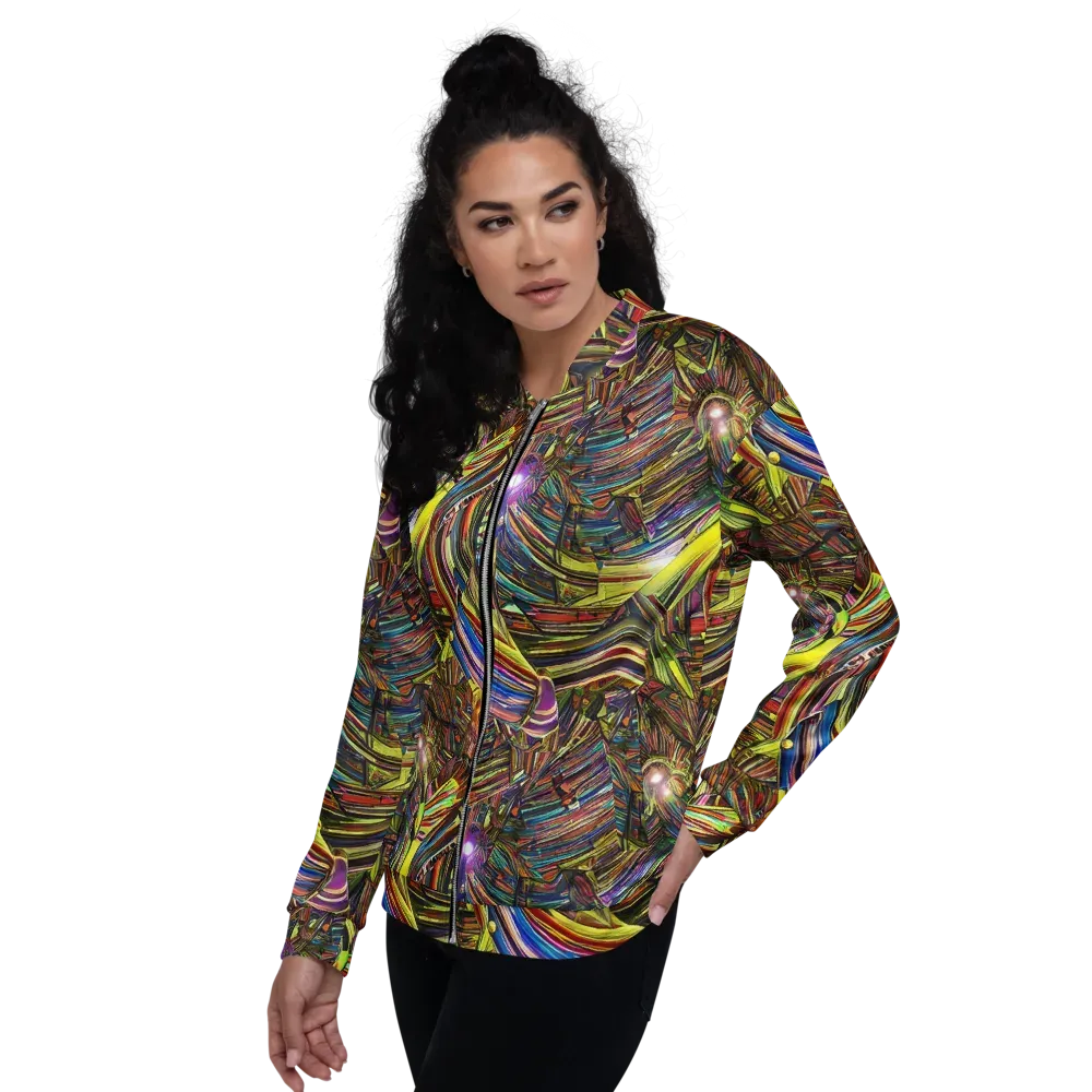 Quantum Palette on Bomber Jacket — Left
