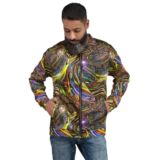 Quantum Palette on a Bomber Jacket